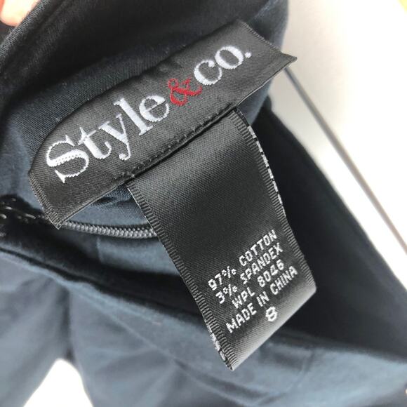 Style & Co Black Belted Simple Skort 8 - Picture 7 of 8